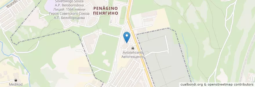 Mapa de ubicacion de Альфа-ПетРол en Rusia, Центральный Федеральный Округ, Москва, Северо-Западный Административный Округ.