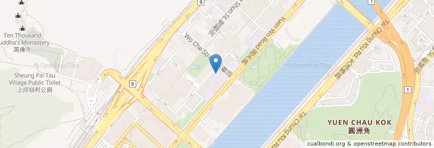 Mapa de ubicacion de 沙田浸信會瀝源座堂 Shatin Baptist Church Lek Yuen Chapel en 中国, 広東省, 香港, 新界, 沙田區 Sha Tin District.