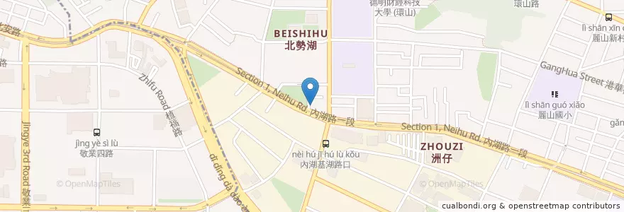 Mapa de ubicacion de 周胖子 en Taiwan, 新北市, Taipei, 內湖區.