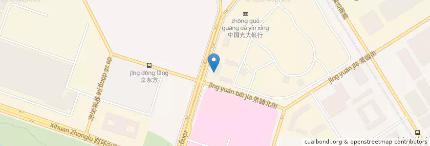 Mapa de ubicacion de 老家肉饼 同仁医院店 en چین, پکن, هبئی, 大兴区.