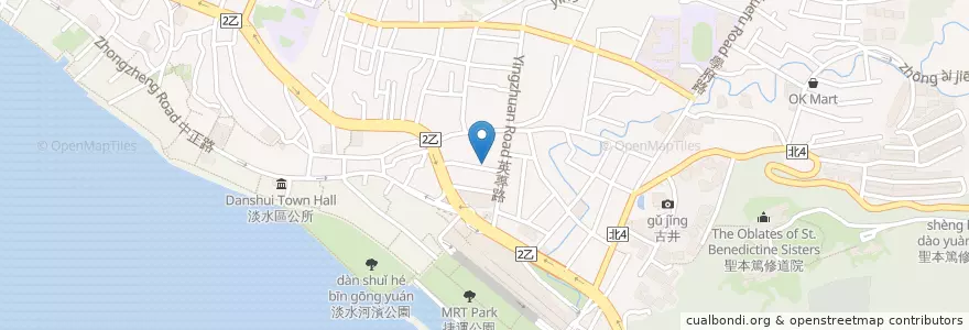Mapa de ubicacion de 珍廚房 en 타이완, 신베이 시, 단수이 구.