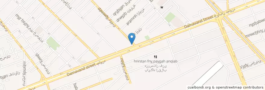 Mapa de ubicacion de بانک مسکن en Iran, Téhéran, شهرستان تهران, Téhéran, بخش مرکزی شهرستان تهران.