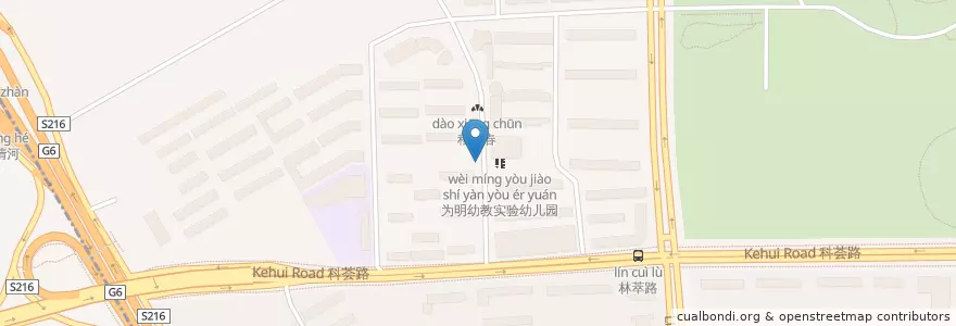 Mapa de ubicacion de 徽郷小镇 en China, Pequim, Hebei, 朝阳区 / Chaoyang.