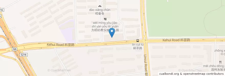 Mapa de ubicacion de 呷哺呷哺 en China, Beijing, Hebei, Chaoyang District.