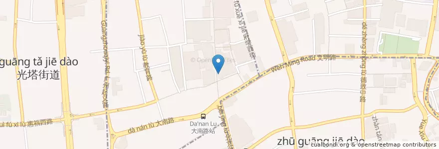 Mapa de ubicacion de 肯德基 en Çin, Guangdong, 广州市, 越秀区, 北京街道.