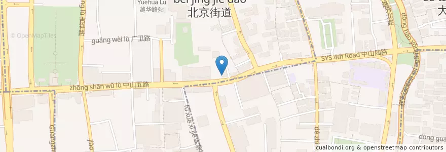 Mapa de ubicacion de McDonald's en China, Guangdong, Guangzhou City, Yuexiu District, 北京街道.