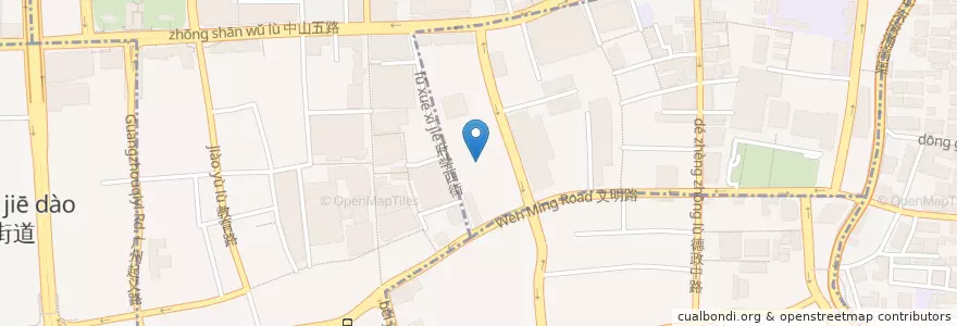 Mapa de ubicacion de 广州市第一工人文化宫 en China, Guangdong, 广州市, 越秀区.