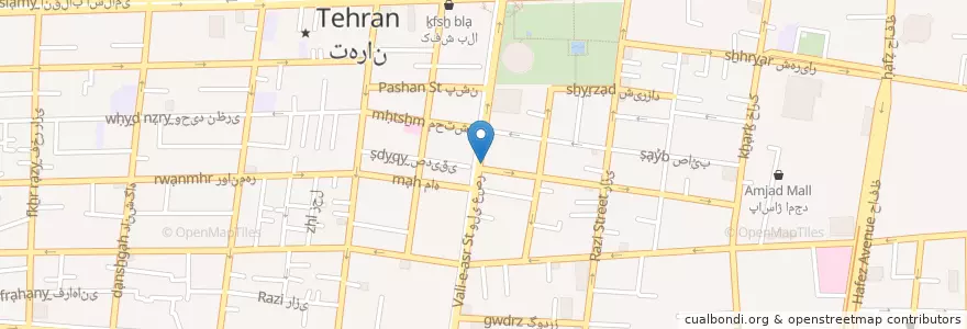 Mapa de ubicacion de Saderat Bank en Iran, Tehran Province, Tehran County, Tehran, بخش مرکزی شهرستان تهران.