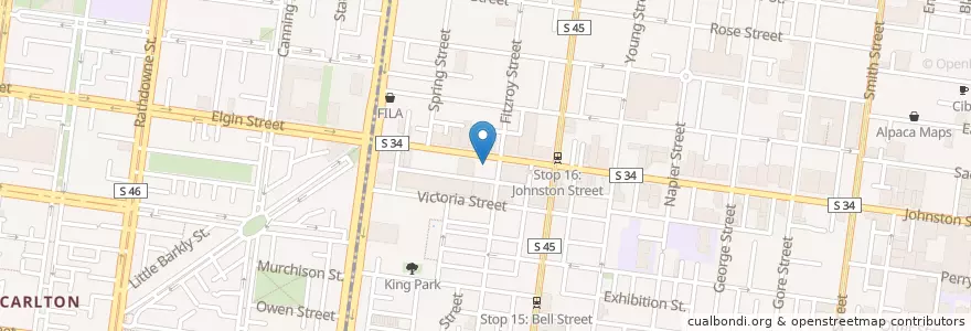 Mapa de ubicacion de The Old Bar en Australia, Victoria.
