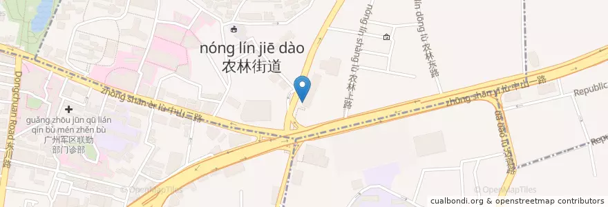 Mapa de ubicacion de Starbucks en 중국, 광둥성, 광저우시, 越秀区.