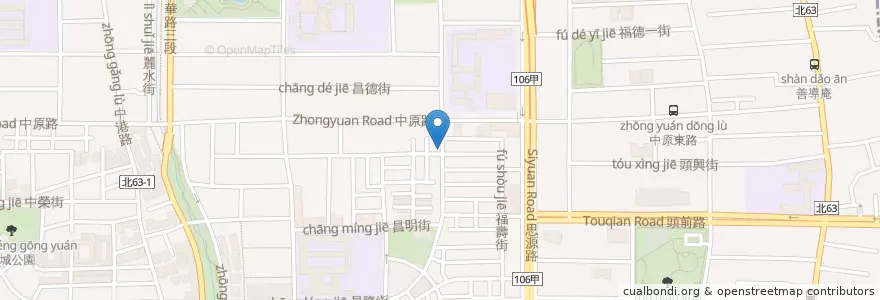 Mapa de ubicacion de 美麗角早午餐 en Тайвань, Новый Тайбэй, 新莊區.