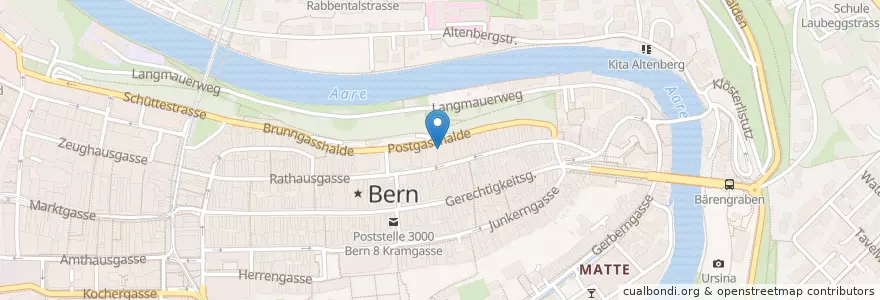 Mapa de ubicacion de Berufsfachschule Detailhandel en Suiza, Berna, Verwaltungsregion Bern-Mittelland, Verwaltungskreis Bern-Mittelland, Bern.