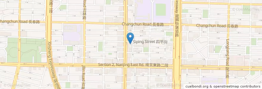 Mapa de ubicacion de 全聚坊新北京烤鴨 en Taiwan, Nuova Taipei, Taipei, Distretto Di Zhongshan.
