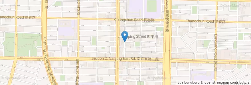 Mapa de ubicacion de 鮮義香自助餐 en 臺灣, 新北市, 臺北市, 中山區.