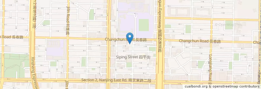 Mapa de ubicacion de 金牌乾意麵 en تایوان, 新北市, تایپه, 中山區.