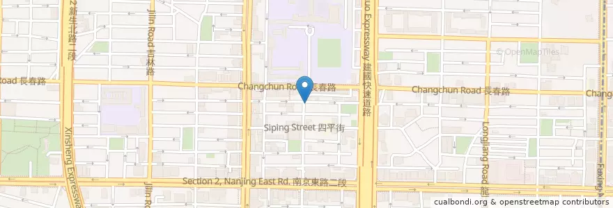 Mapa de ubicacion de 第一劇場魚丸店 en Taiwán, Nuevo Taipéi, Taipéi, 中山區.