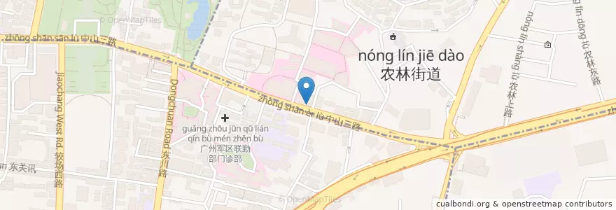 Mapa de ubicacion de 宝芝林大药房 en Çin, Guangdong, 广州市, 越秀区.