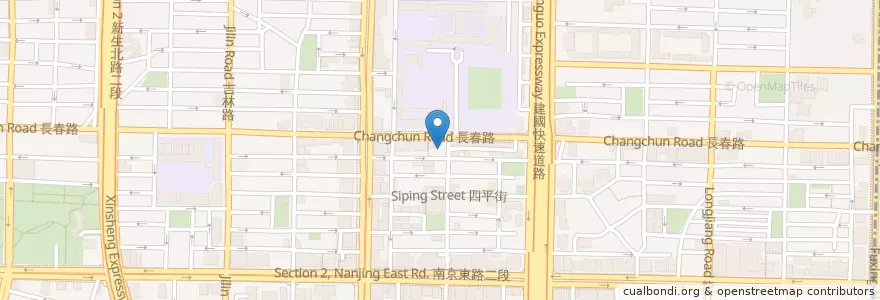 Mapa de ubicacion de 帝一沙茶牛羊肉 en Taiwan, 新北市, Taipé, 中山區.