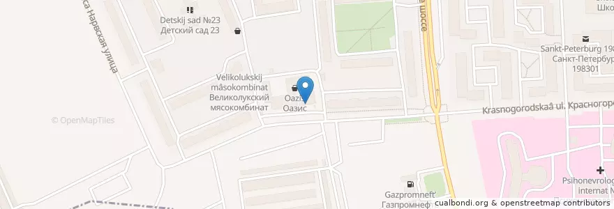 Mapa de ubicacion de Невис en Russia, Northwestern Federal District, Leningrad Oblast, Saint Petersburg, Красносельский Район, Krasnoye Selo.