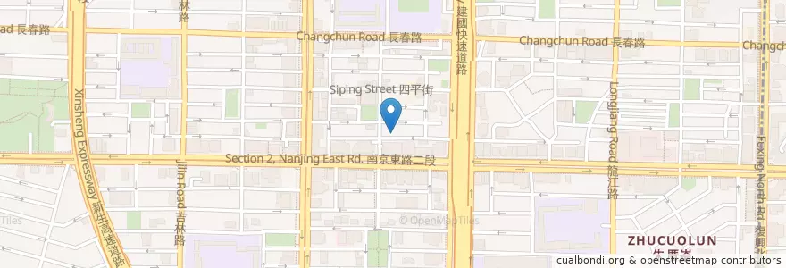 Mapa de ubicacion de Mm咖啡 en Taiwan, 新北市, Taipé, 中山區.