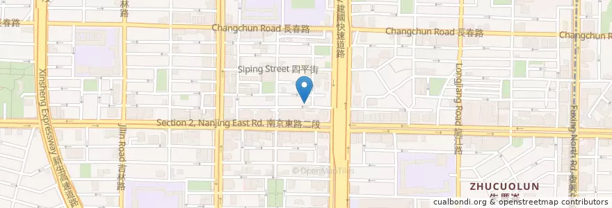 Mapa de ubicacion de 書香花園 en Tayvan, 新北市, Taipei, 中山區.