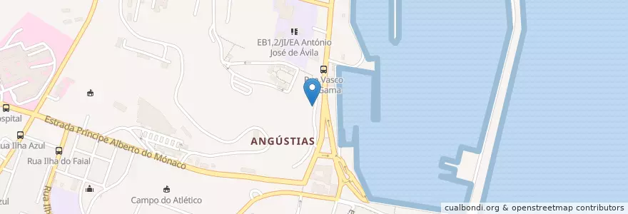 Mapa de ubicacion de XF Bar en 포르투갈, Açores, Faial, Horta, Horta (Angústias).