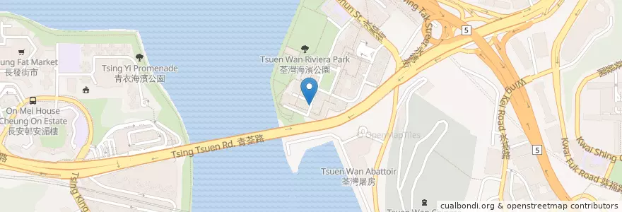 Mapa de ubicacion de 海濱花園停車場C Riviera Gardens Car Park C en China, Provincia De Cantón, Hong Kong, Nuevos Territorios.