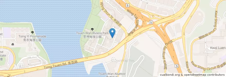 Mapa de ubicacion de 海濱花園停車場D Riviera Gardens Car Park D en China, Provincia De Cantón, Hong Kong, Nuevos Territorios.