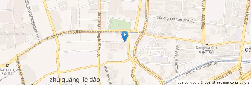 Mapa de ubicacion de 中国农业银行 en الصين, غوانغدونغ, 广州市, 越秀区, 珠光街道.