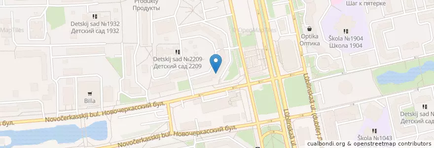 Mapa de ubicacion de Эконом en Russia, Distretto Federale Centrale, Москва, Юго-Восточный Административный Округ, Район Марьино.