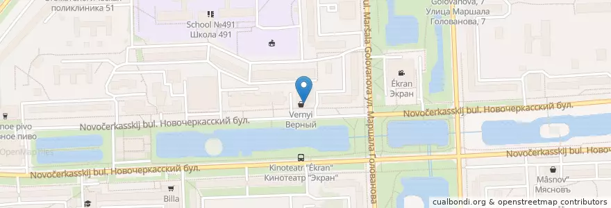 Mapa de ubicacion de Кружка en Россия, Центральный Федеральный Округ, Москва, Юго-Восточный Административный Округ, Район Марьино.