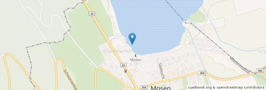 Mapa de ubicacion de Mosen (See) en 瑞士, Luzern, Hitzkirch.