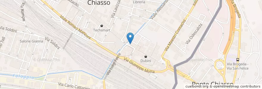 Mapa de ubicacion de BSI en Tessin, District De Mendrisio, Circolo Di Balerna, Chiasso.