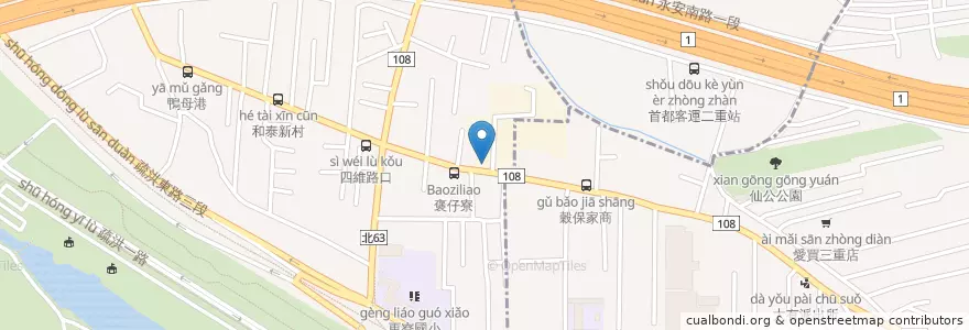 Mapa de ubicacion de 陽信商業銀行 en تايوان, تايبيه الجديدة.
