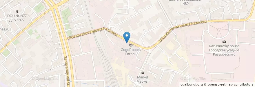 Mapa de ubicacion de ТоДаСе en Rússia, Distrito Federal Central, Москва, Центральный Административный Округ, Басманный Район.