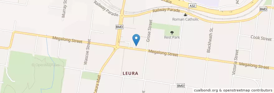 Mapa de ubicacion de Wisteria Place Cafe en オーストラリア, ニューサウスウェールズ, Sydney, Blue Mountains City Council.