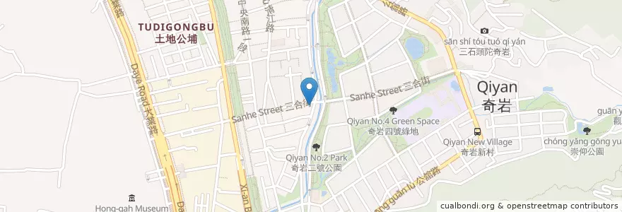 Mapa de ubicacion de 三合祠 en Taiwan, New Taipei, Taipei, Beitou.