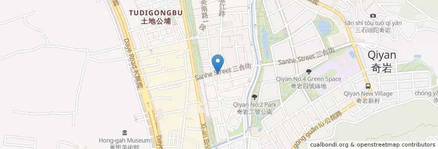 Mapa de ubicacion de 小張媽麵店 en 臺灣, 新北市, 臺北市, 北投區.