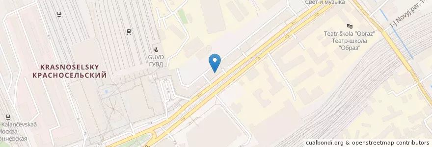 Mapa de ubicacion de Шоколадница en Russia, Distretto Federale Centrale, Москва, Центральный Административный Округ, Красносельский Район.