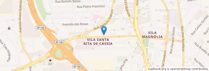 Mapa de ubicacion de Frei Café en Brasil, Región Sudeste, San Pablo, Região Geográfica Intermediária De São Paulo, Região Metropolitana De São Paulo, Região Imediata De São Paulo, São Bernardo Do Campo.