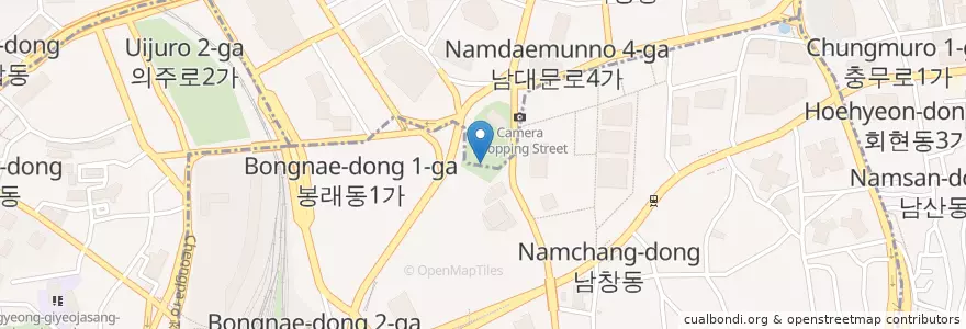 Mapa de ubicacion de 숭례문광장 화장실 en Güney Kore, Seul, 중구.