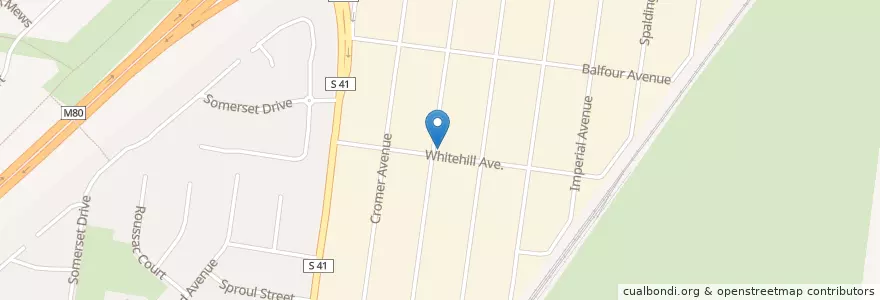 Mapa de ubicacion de White Hill Cafe en Australië, Victoria, City Of Brimbank.