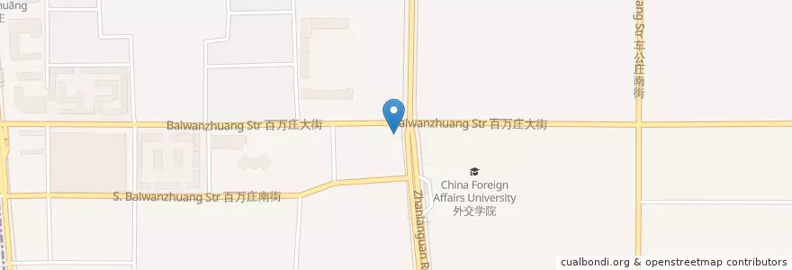 Mapa de ubicacion de 鸿宾楼 en China, Pequim, Hebei, 西城区.