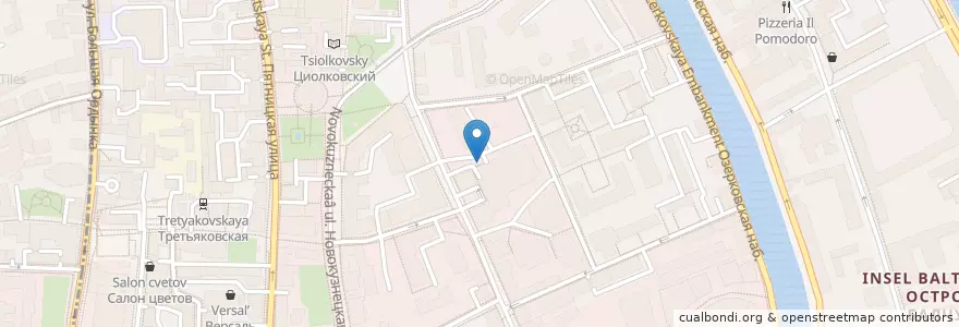Mapa de ubicacion de Райффайзен en Rússia, Distrito Federal Central, Москва, Центральный Административный Округ, Район Замоскворечье.