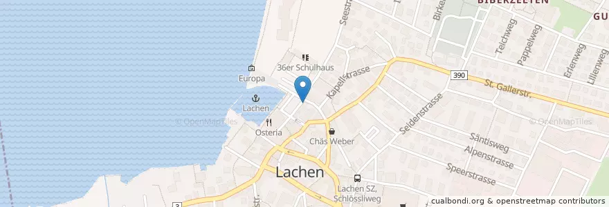 Mapa de ubicacion de L'AC en Швейцария, Швиц, March, Lachen.