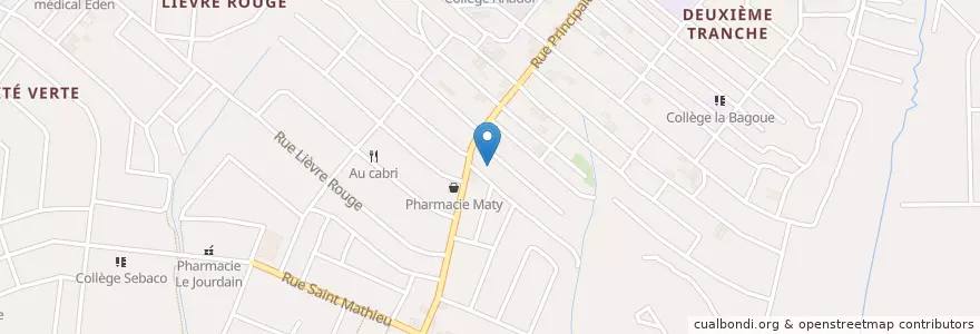 Mapa de ubicacion de Restaurant Côte d’Alsace en Elfenbeinküste, Abidjan, Yopougon.