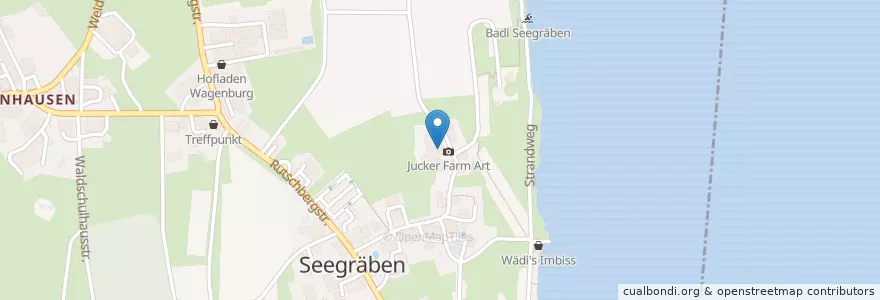 Mapa de ubicacion de Jucker Farm en 스위스, 취리히, Bezirk Hinwil, Seegräben.