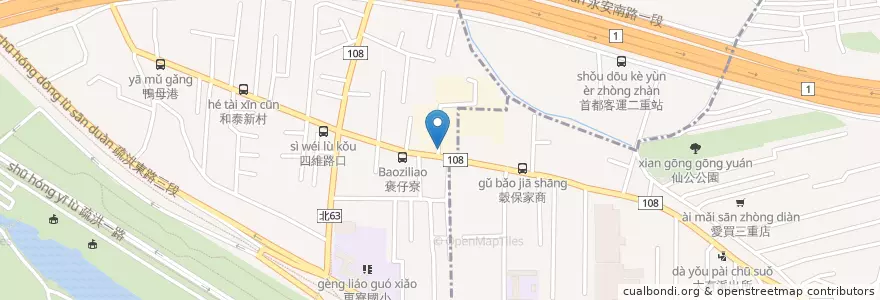 Mapa de ubicacion de 大都市科學園區停車場 en 台湾, 新北市.