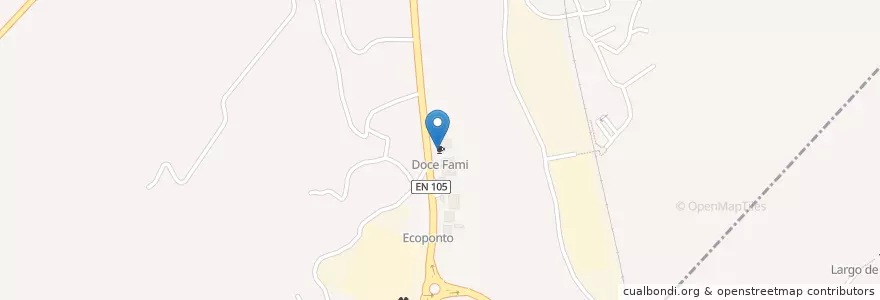 Mapa de ubicacion de Doce Fami en Portugal, North, Ave, Braga, Guimarães, Nespereira.