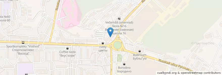 Mapa de ubicacion de Шеньян en روسيا, Дальневосточный Федеральный Округ, بريمورسكي كراي, Владивостокский Городской Округ.